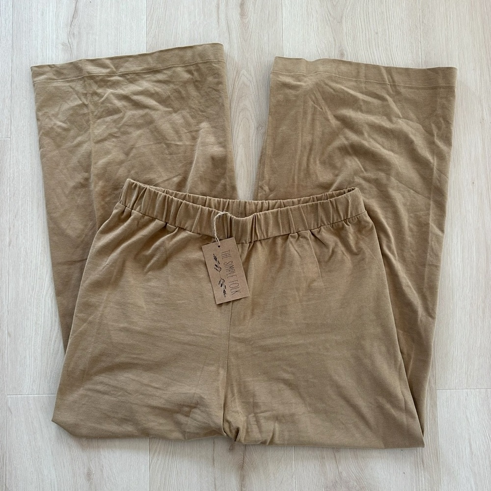 The simple folk wide leg trousers